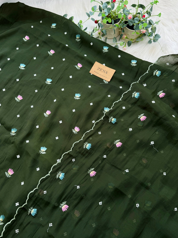 β¨ Malai Chanderi Unstitched Suit β¨