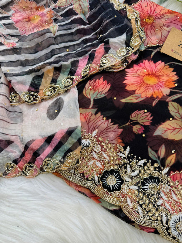 ✨ Premium Viscose Organza Unstitched Suit ✨