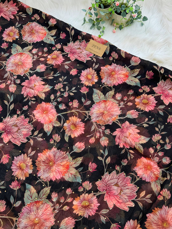 ✨ Premium Viscose Organza Unstitched Suit ✨