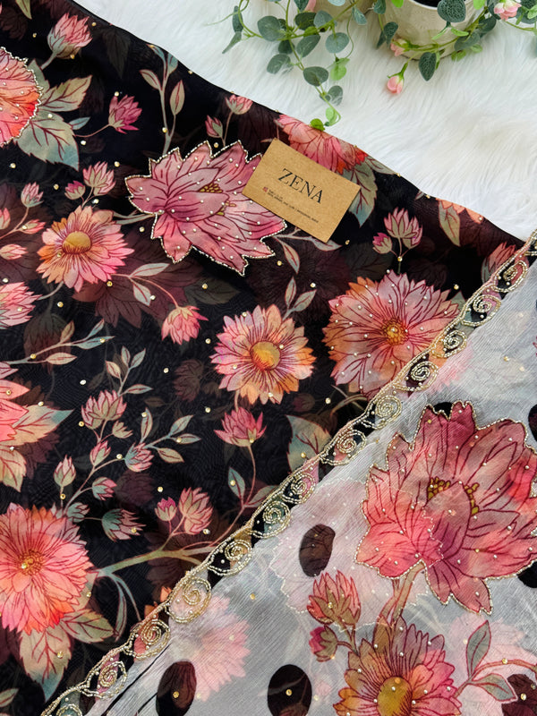 ✨ Premium Viscose Organza Unstitched Suit ✨