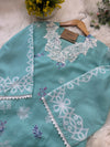 ✨ Pakistani Embroidered Cotton Kurti Set ✨