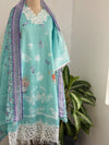✨ Pakistani Embroidered Cotton Kurti Set ✨