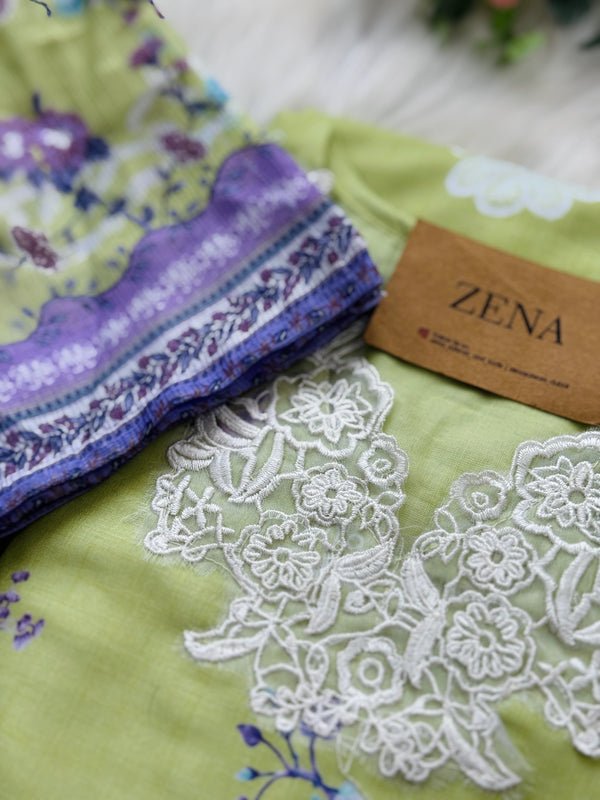 ✨ Pakistani Embroidered Cotton Kurti Set ✨