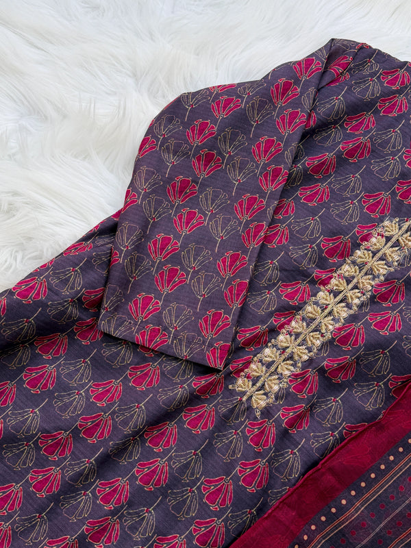 ✨ Modal Silk Digital-Printed Kurti Set ✨