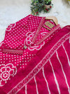 ✨ Pure Cotton Mirror Work Kurti Set with Handwork Details ✨