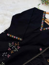 ✨ Cotton Embroidered V-Neck Kurti Set ✨