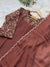✨ Glass Chanderi Embroidered Party Wear Kurti Set ✨