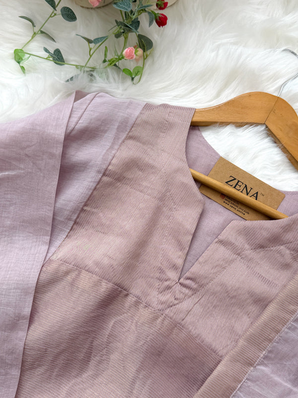 ✨ Mul Chanderi Striped Kurti Set ✨