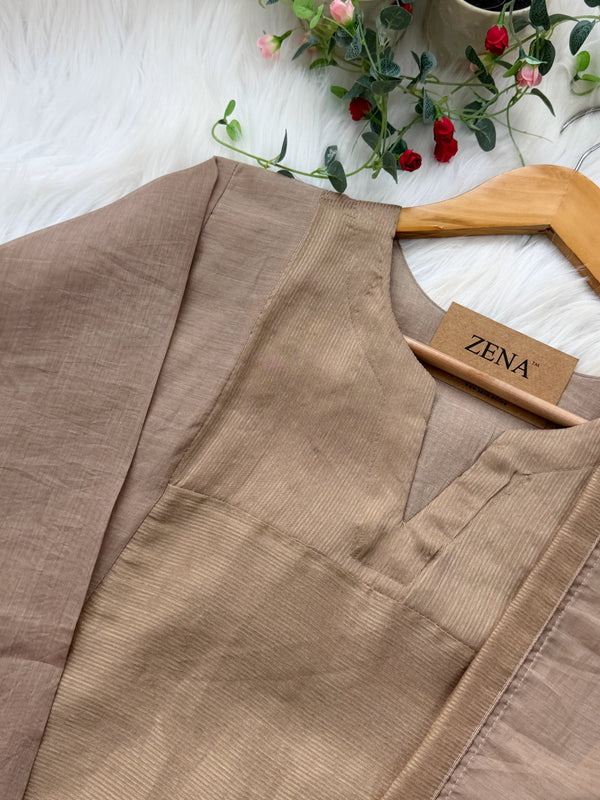 ✨ Mul Chanderi Striped Kurti Set ✨