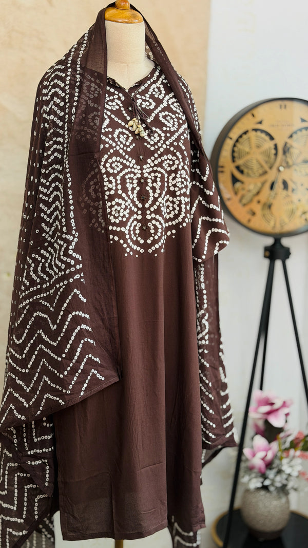 ✨ Pure Cotton A-Line Kurti Set ✨