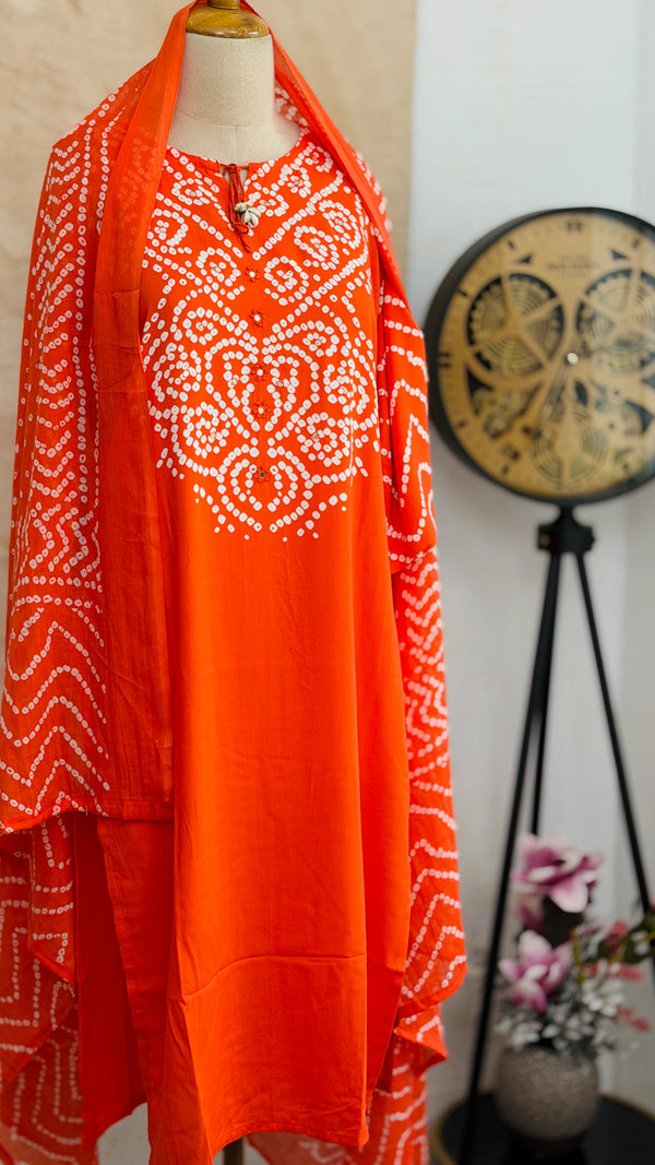 ✨ Pure Cotton A-Line Kurti Set ✨