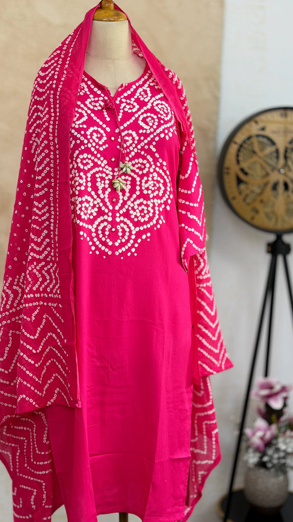✨ Pure Cotton A-Line Kurti Set ✨