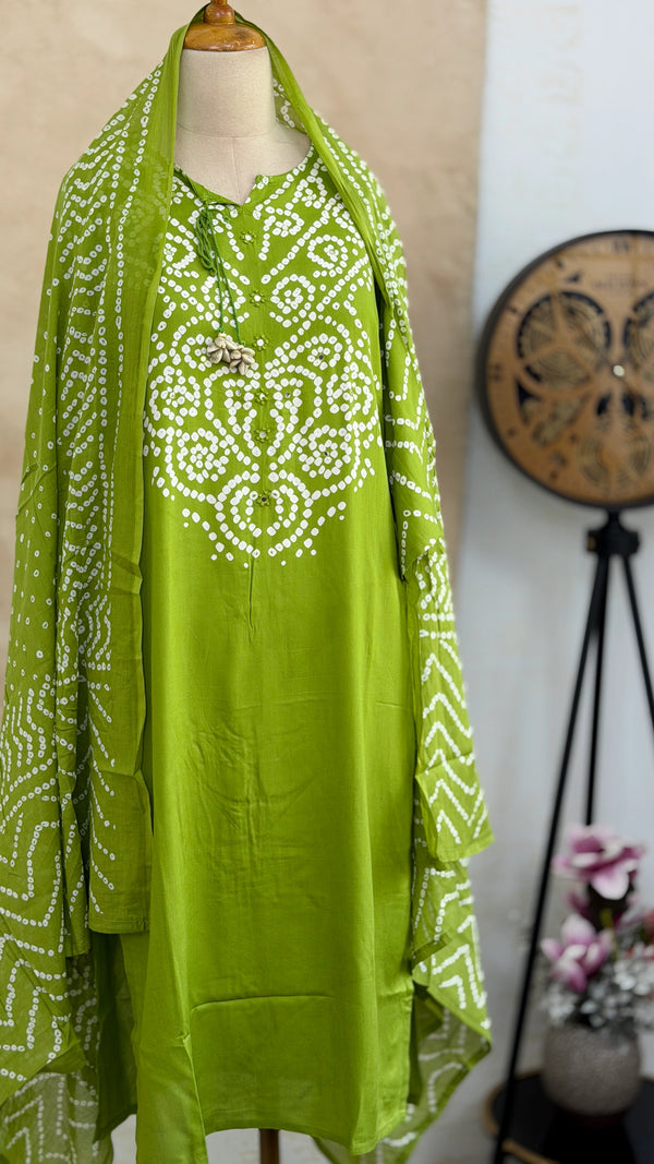 ✨ Pure Cotton A-Line Kurti Set ✨