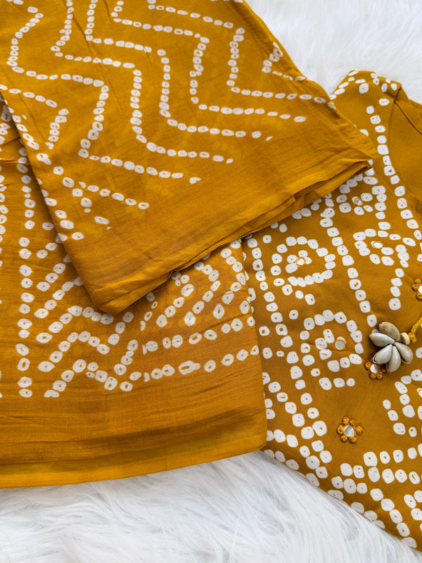 ✨ Pure Cotton A-Line Kurti Set ✨