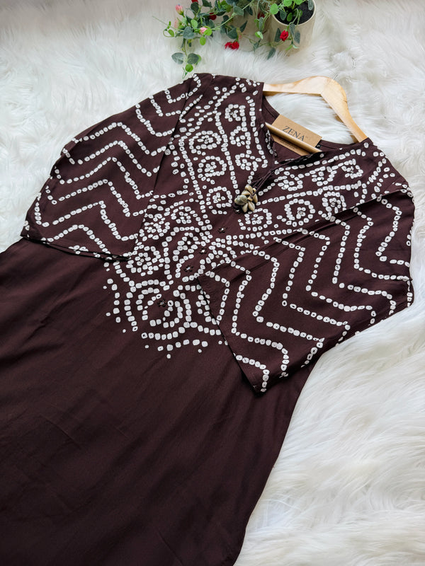 ✨ Pure Cotton A-Line Kurti Set ✨