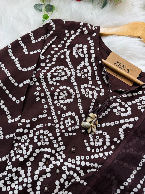 ✨ Pure Cotton A-Line Kurti Set ✨
