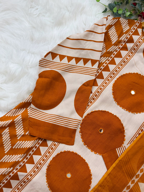 Pure Cotton Ready-to-Wear Kurti Set — Comfort Meets Everyday Elegance