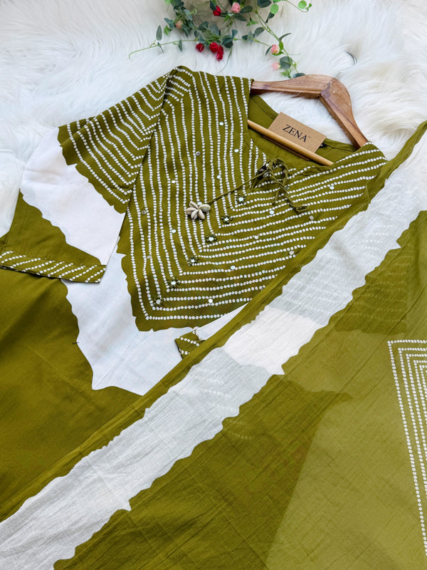 ✨ Pure Cotton Kurti Set ✨