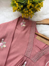 ✨ Imported Crush Rayon Ready-to-Wear Embroidered Anarkali Set ✨