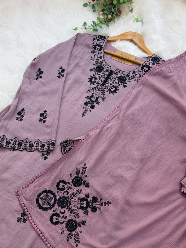 Ready-to-Wear Premium Crushed Rayon Anarkali Suit 💃