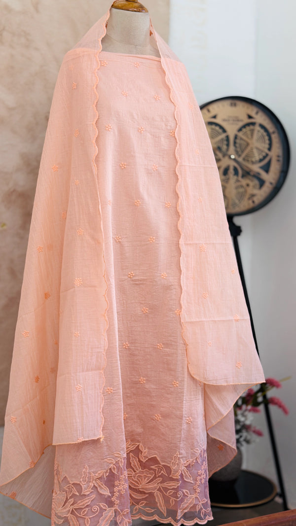 ✨ Mul Chanderi Unstitched Party Wear Suit ✨