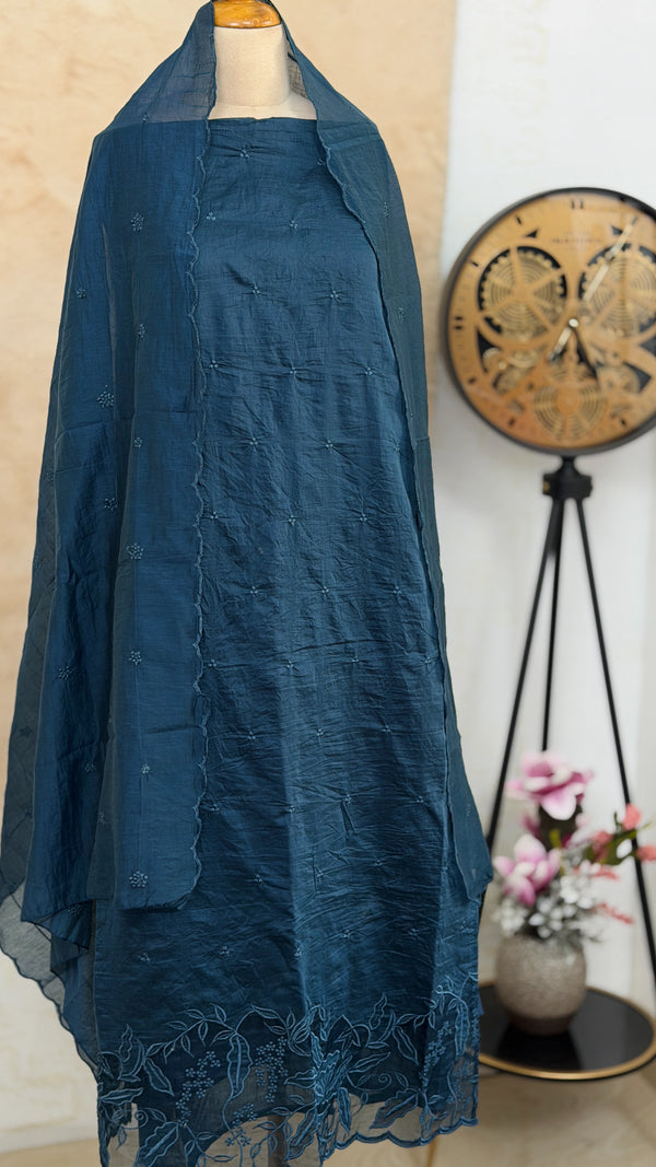 ✨ Mul Chanderi Unstitched Party Wear Suit ✨