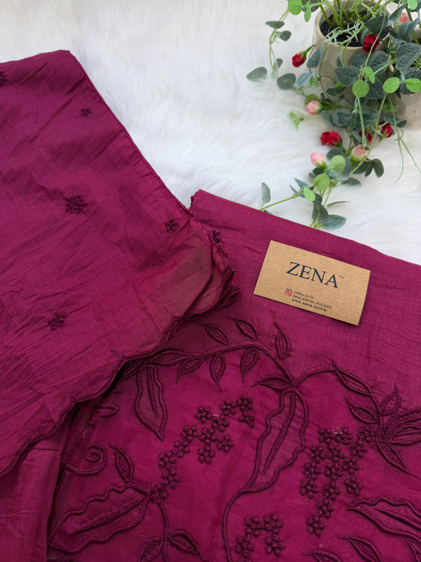 ✨ Mul Chanderi Unstitched Party Wear Suit ✨