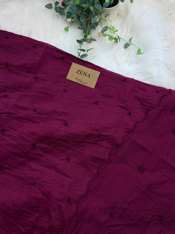✨ Mul Chanderi Unstitched Party Wear Suit ✨