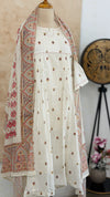 ✨ Pure Cotton Embroidered Anarkali Set ✨