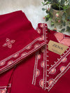 ✨ Imported Crush Silk Kurti Set with Appliqué Work ✨