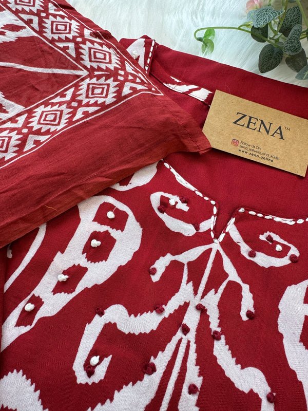 ✨ Pure Cotton Kurti Set ✨