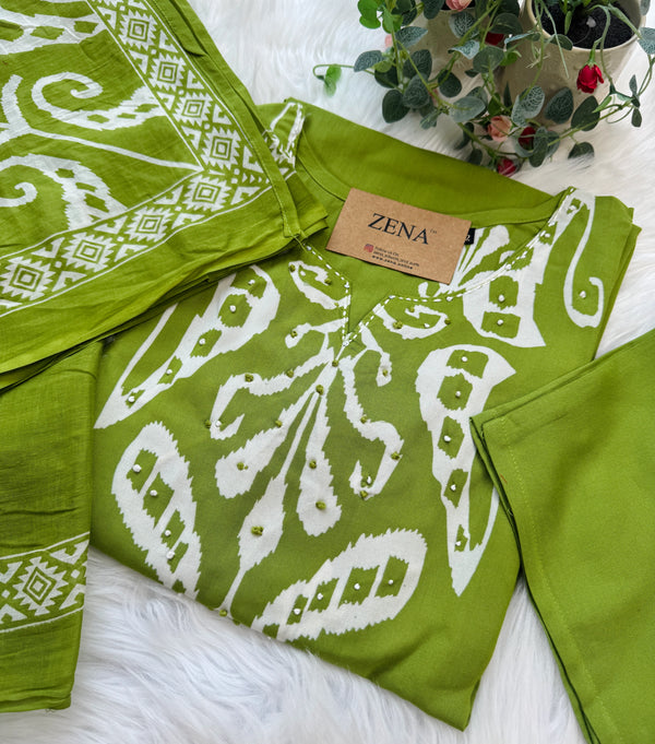 ✨ Pure Cotton Kurti Set ✨
