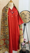 ✨ Pure Cotton Mirror Work Kurti Set ✨