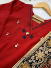 ✨ Pure Cotton Mirror Work Kurti Set ✨