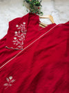 ✨ Glass Chanderi Embroidered Anarkali Set ✨