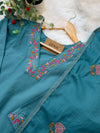 ✨ Pure Cotton Embroidered Kurti Set ✨