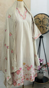 ✨ Pure Cotton Embroidered Kurti Set ✨