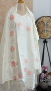✨ Glass Chanderi Embroidered Kurti Set ✨