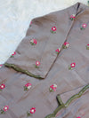 ✨ Glass Chanderi Embroidered A-Line Kurti Set ✨