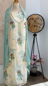 ✨ Pure Crepe Unstitched Suit with Chiffon Dupatta ✨