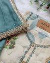 ✨ Pure Crepe Unstitched Suit with Chiffon Dupatta ✨