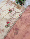 ✨ Pure Crepe Unstitched Suit with Chiffon Dupatta ✨