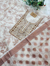 ✨ Kota Doria Hand Detailed Unstitched Suit ✨