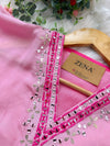 ✨ Pure Muslin Hand Detailed Semi-Stitched Suit ✨