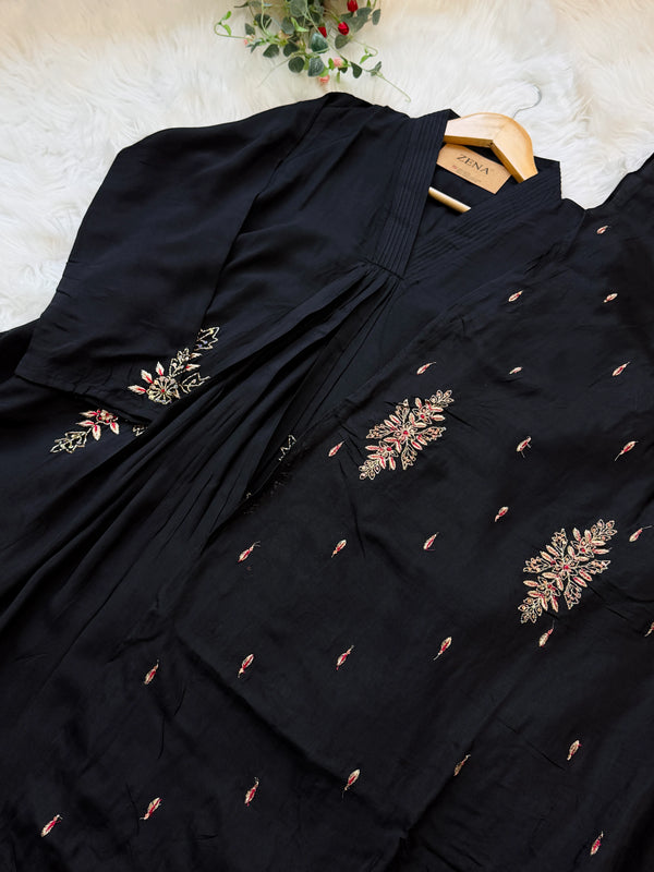 ✨ Mul Cotton Hand Detailed Anarkali Set ✨