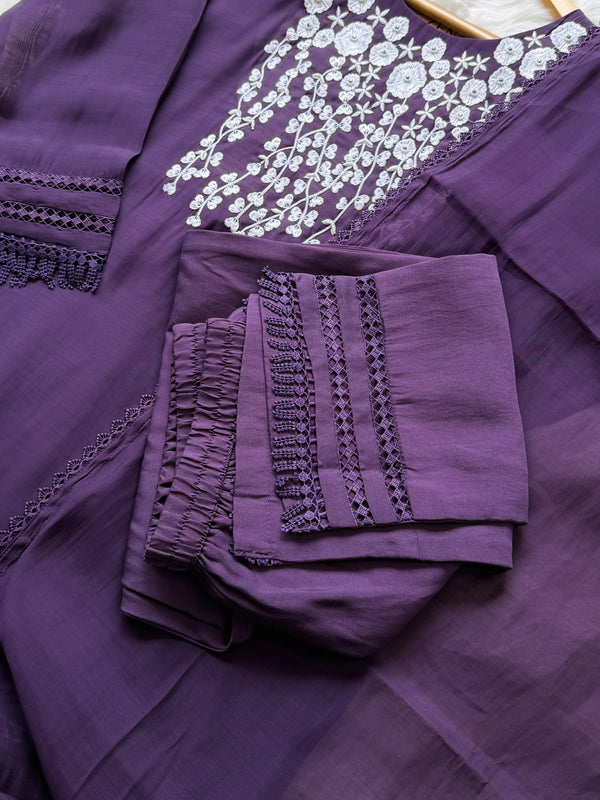 ✨ Easy Cotton Embroidered Kurti Set ✨