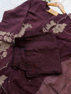 ✨ Mul Chanderi Embroidered Slitted Kurti Set ✨