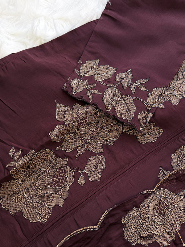 ✨ Mul Chanderi Embroidered Slitted Kurti Set ✨