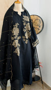 ✨ Mul Chanderi Embroidered Slitted Kurti Set ✨