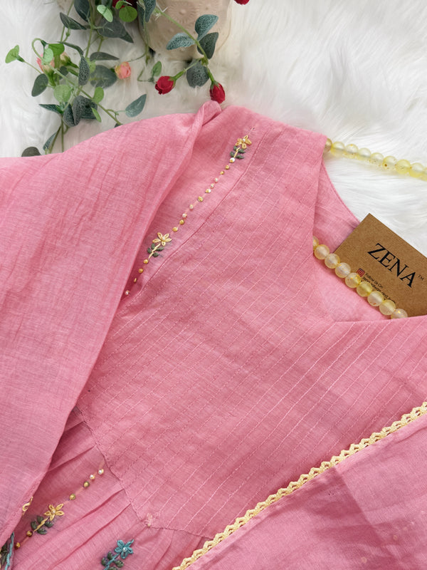 ✨ Pure Mul Chanderi Anarkali Set ✨